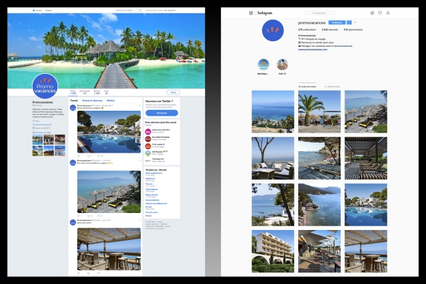 Looktrope Internet Promovacances Twitter-Instagram